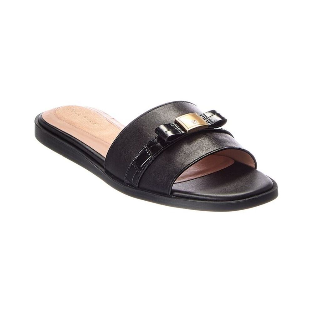 Cole Haan Go-To Emalia Slide Bow Leather Sandal